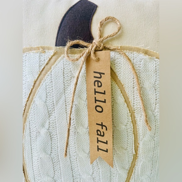 Hello Fall Pumpkin Pillow - Picture 5 of 13